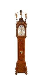 J. WILLYS LONDON TALL CASE MAHOGANY CLOCK