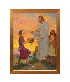 R.P. COLEMAN, 'THE BOY WHO HELPED JESUS', OIL