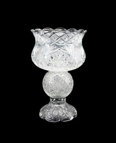 AMERICAN BRILLIANT PERIOD GLASS CENTERPIECE