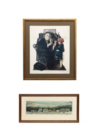 NORMAN ROCKWELL, TWO SIGNED LITHOGRAPH PRINTS
