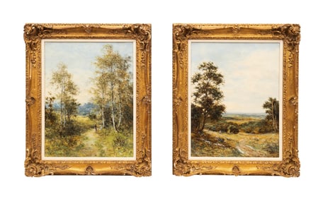 DANIEL SHERRIN THE ELDER, TWO O/C LANDSCAPES