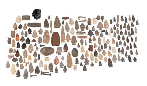 COLLECTION OF 175 AMERICAN INDIAN ARTIFACTS