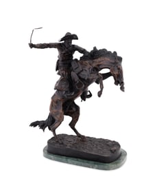 AFTER FREDERIC REMINGTON, 'BRONCO BUSTER', BRONZE