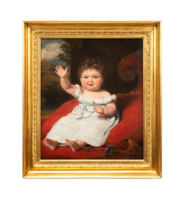 19TH C. ENGLISH SCHOOL, YOUNG BOY PORTRAIT, OIL