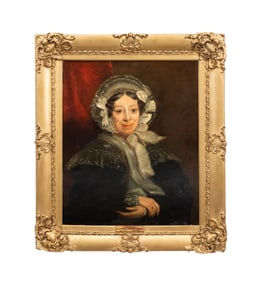 19TH C. ENGLISH SCHOOL, PORTRAIT OF SARAH, OIL