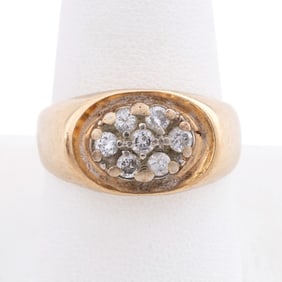 DIAMOND & 14K YELLOW GOLD RING