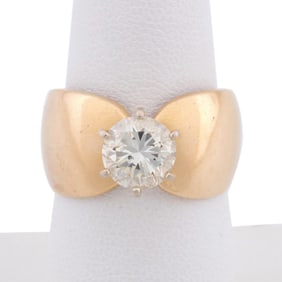 DIAMOND & 14K YELLOW GOLD RING