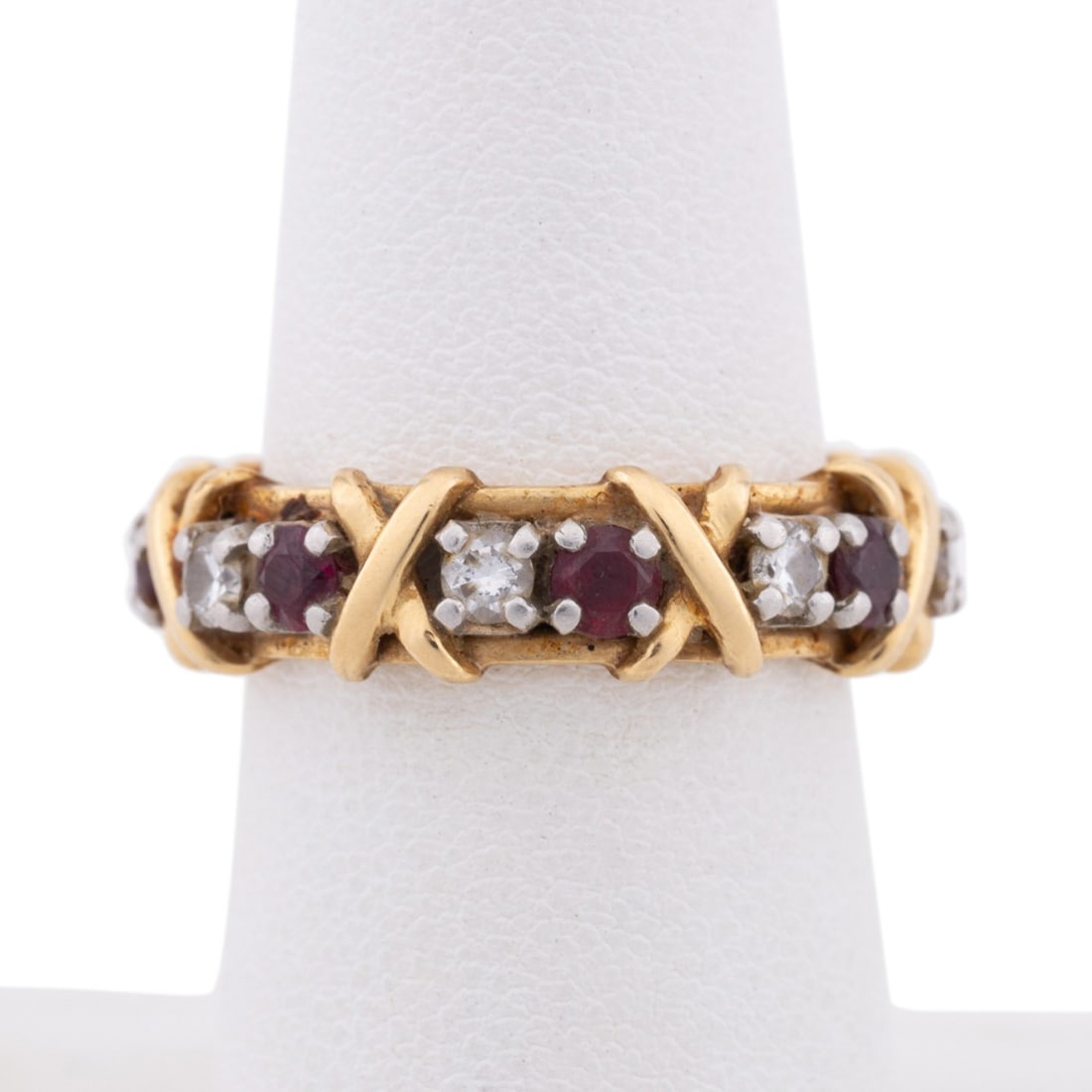 SCHLUMBERGER FOR TIFFANY RUBY, DIAMOND & 18K RING (1 of 4)