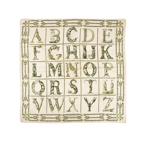 HERMES 'ABECEDAIRE' SCARF, 1965