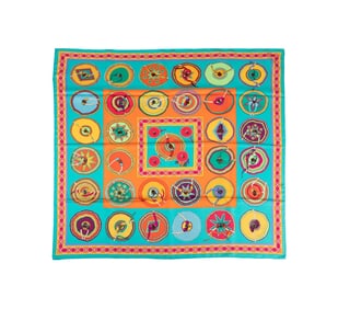 HERMES 'BELLES DU MEXIQUE' SCARF, 2007