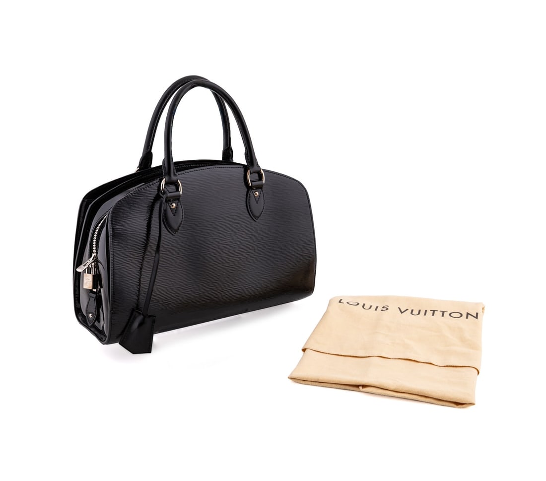 LOUIS VUITTON BLACK EPI LEATHER 'PONT NEUF' BAG (1 of 9)