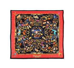 HERMES 'D'ORIENT ET D'OCCIDENT' SCARF, 1988