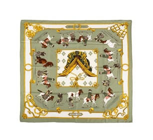 HERMES 'EQUITATION JAPONAISE' SCARF, 1969