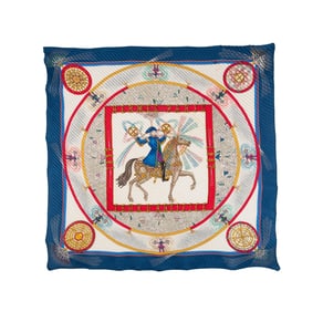 HERMES 'FEUX D'ARTIFICE ' PLISSE SCARF, 1987