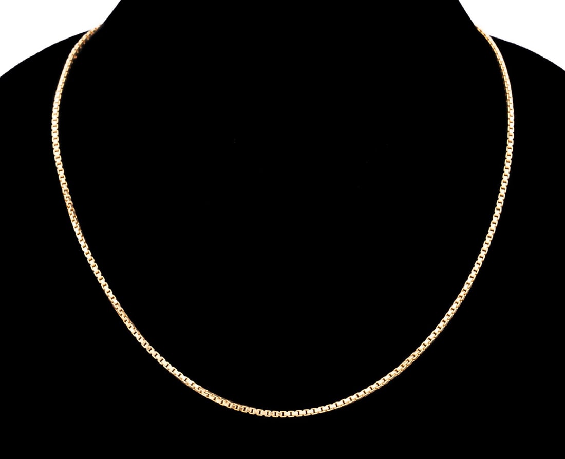 18K YELLOW GOLD ROPE CHAIN NECKLACE (1 of 8)