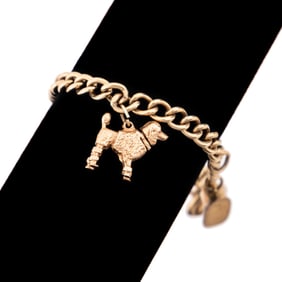 14K & 10K GOLD CHARM BRACELET