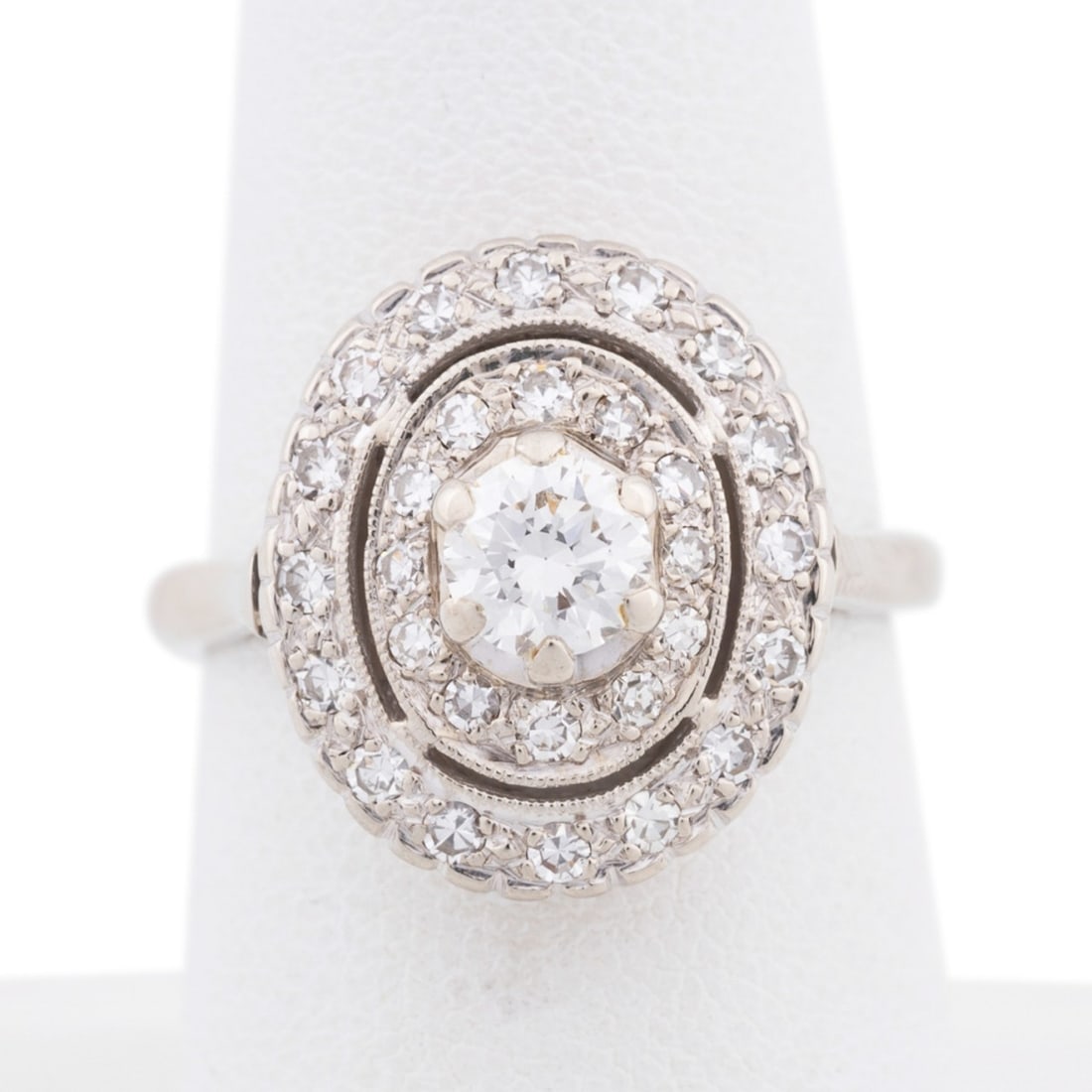 DIAMOND & 14K WHITE GOLD RING (1 of 7)