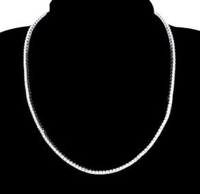 1.00 CTW DIAMOND & WHITE GOLD NECKLACE