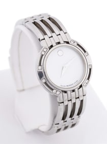 MOVADO SS & DIAMOND LADIES WRIST WATCH