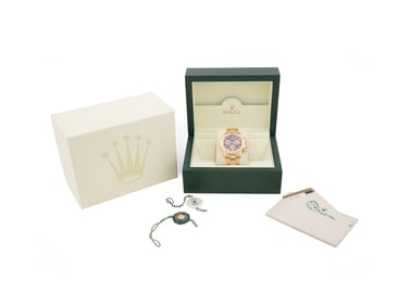 ROLEX 40MM DAYTONA 18K YG WRIST WATCH, REF 116528