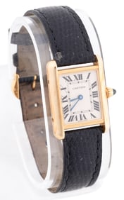CARTIER TANK LOUIS 18K YG WRIST WATCH