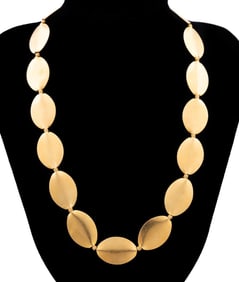 OVAL LINK 20K YELLOW GOLD NECKLACE