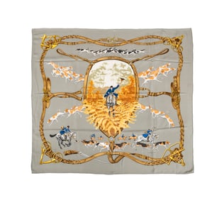 HERMES 'LE BIEN ALLER' SCARF, 1979