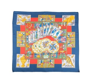 HERMES 'LE TAROT' SCARF, 1991