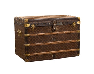 LOUIS VUITTON MONOGRAM STEAMER TRUNK C. 1900s