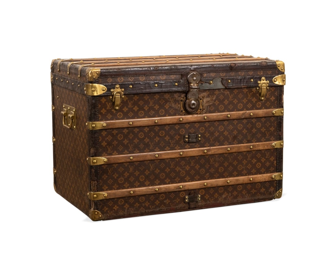 LOUIS VUITTON MONOGRAM STEAMER TRUNK C. 1900s (1 of 13)