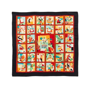 HERMES 'LES PETITS METIERS DE PARIS' SCARF, 2006