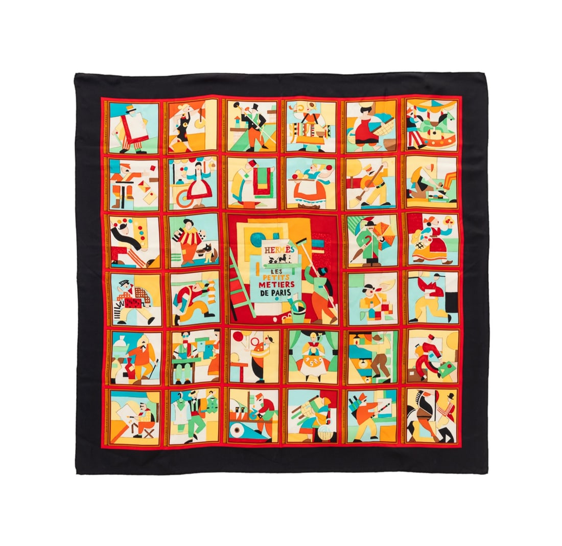 HERMES 'LES PETITS METIERS DE PARIS' SCARF, 2006 (1 of 7)