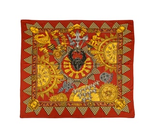 HERMES 'L'OR DES CHEFS' SCARF, 1997