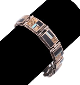 SUPERSMITH INC. ONYX, JASPER & TURQUOISE BRACELET