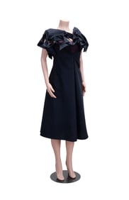 JUNYA WATANABE CDG DARK NAVY ORIGAMI DRESS 2016