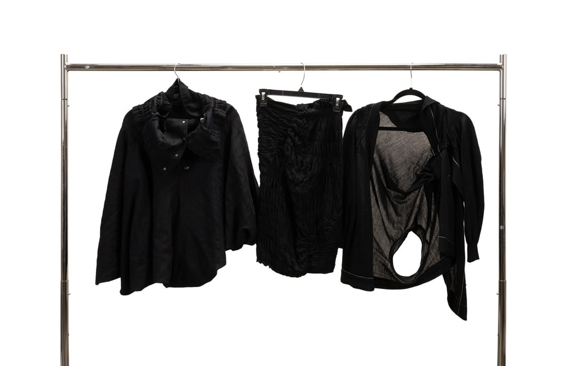 THREE COMME DES GARCONS BLACK WOOL CLOTHING ITEMS (1 of 4)