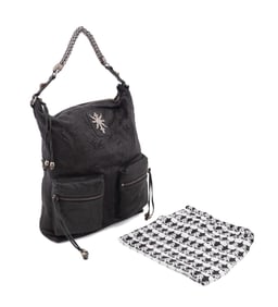 PAULA THOMAS FOR THOMAS WYLDE LEATHER STUDDED BAG