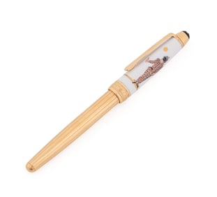 LIMITED EDITION MEISSEN FOR MONTBLANC FOUNTAIN PEN