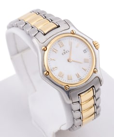 EBEL 18K & STERLING SILVER WRIST WATCH