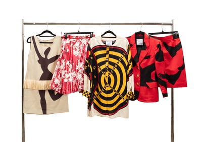 FIVE MOSCHINO WOMEN'S DESIGNER CLOTHING ITEMS
