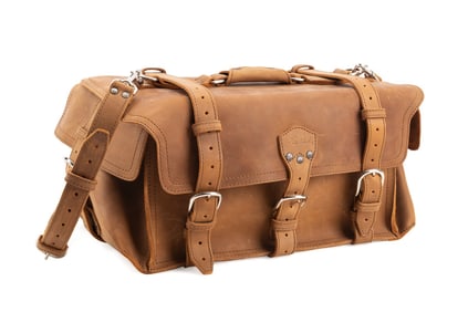 SADDLEBACK LEATHER 'SIDE POCKET' DUFFLE BAG