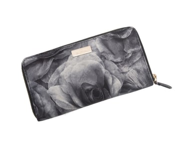 VALENTINO GARAVANI ROSE PRINT ZIP WALLET