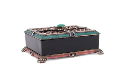 JAY STRONGWATER ART DECO STYLE 'XENIA' BOX