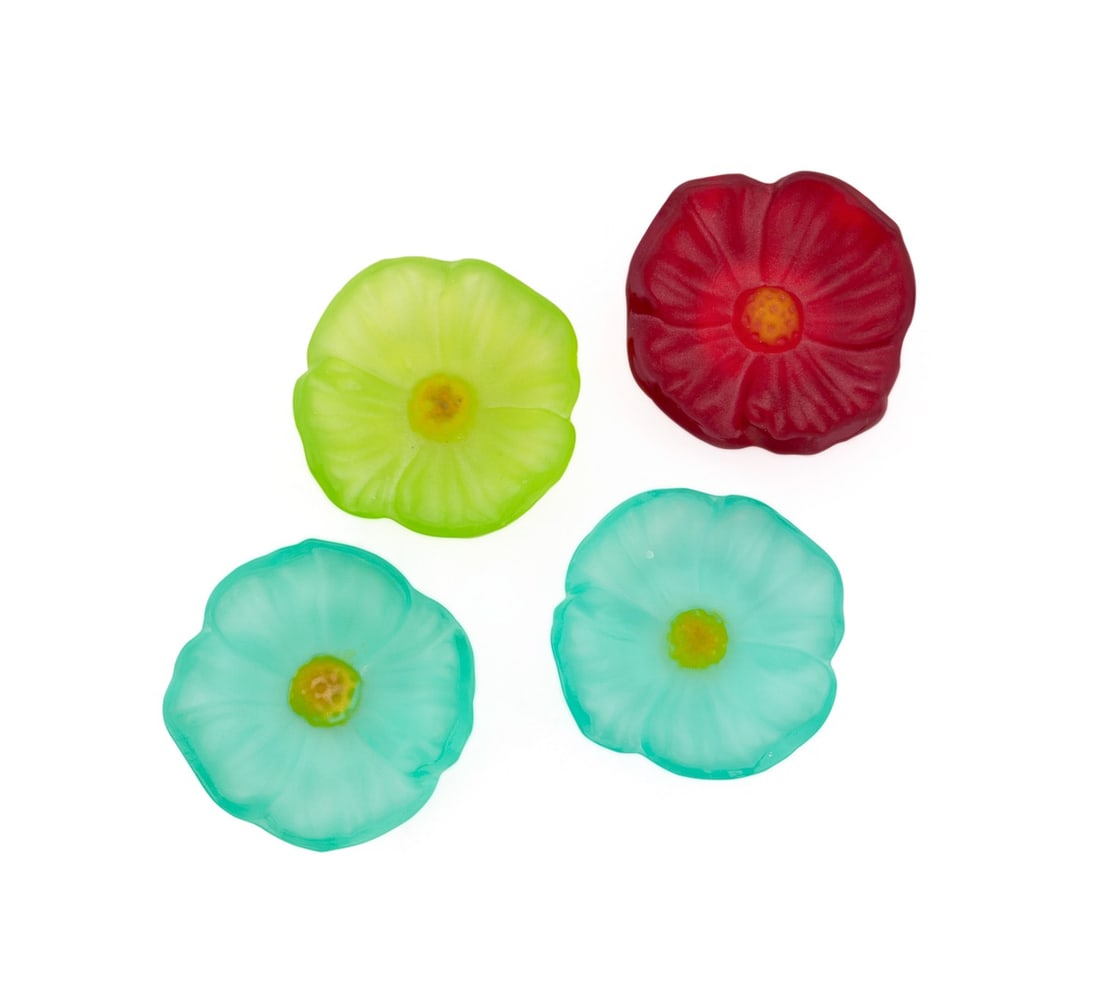 H. MCCONNICO FOR DAUM, FOUR 'CACTUS' FLOWER DISHES (1 of 7)