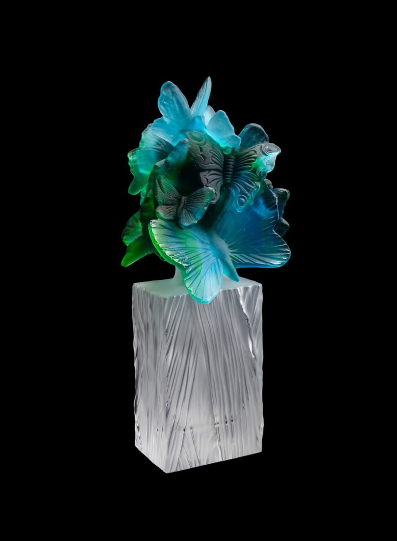 DAUM 'FLIGHT OF BUTTERFLIES' PERFUME BOTTLE (1 of 7)