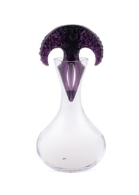 LALIQUE 'RAISINS' CRYSTAL WINE DECANTER