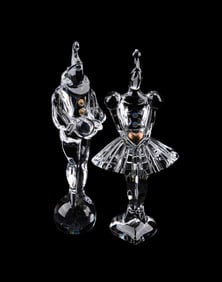 BACCARAT, PAIR OF MASQUERADE COLLECTION FIGURES