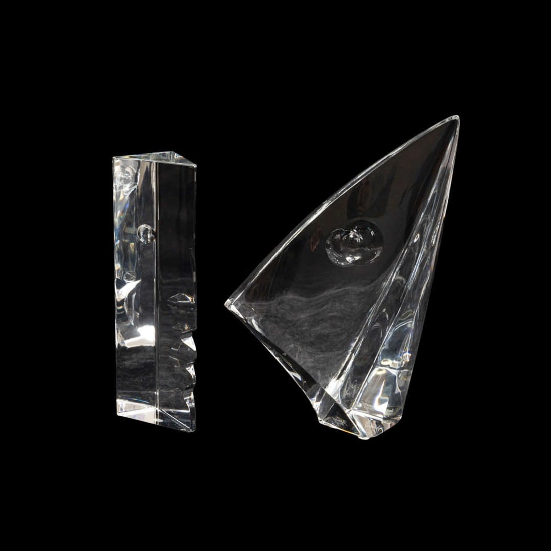 ROBERT RIGOT FOR BACCARAT, TWO CRYSTAL FIGURES (1 of 10)