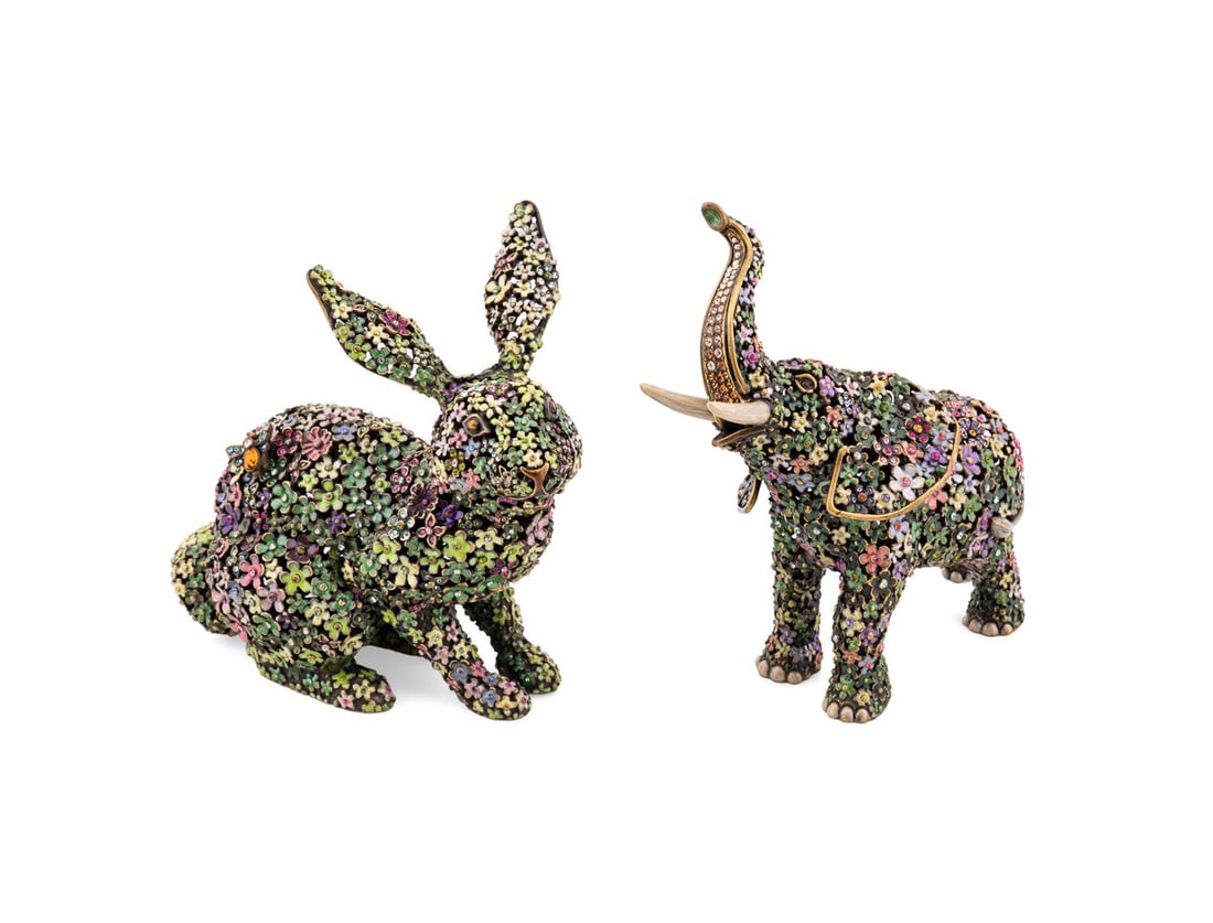 JAY STRONGWATER, MILLE FIORI RABBIT & ELEPHANT (1 of 10)