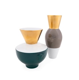 VERSACE FOR ROSENTHAL, TWO LIMITED EDITION VASES